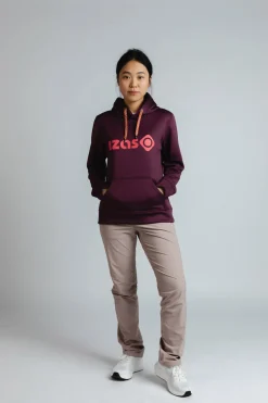 Izas Sudadera con capucha ajustable burdeos Hot