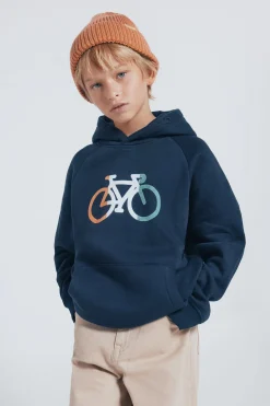 Springfield Kids Sudadera con capucha bici niño azul Best