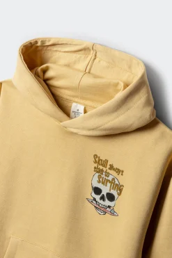 Springfield Kids Sudadera con capucha calavera niño amarillo