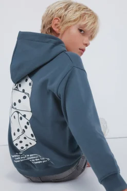 Springfield Kids Sudadera con capucha dados niño azul Clearance