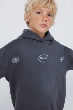 Springfield Kids Sudadera con capucha "Embrace the mess" niño gris Online