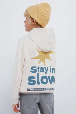 Springfield Kids Sudadera con capucha frase niño estampado Sale