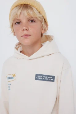 Springfield Kids Sudadera con capucha frase niño estampado Sale