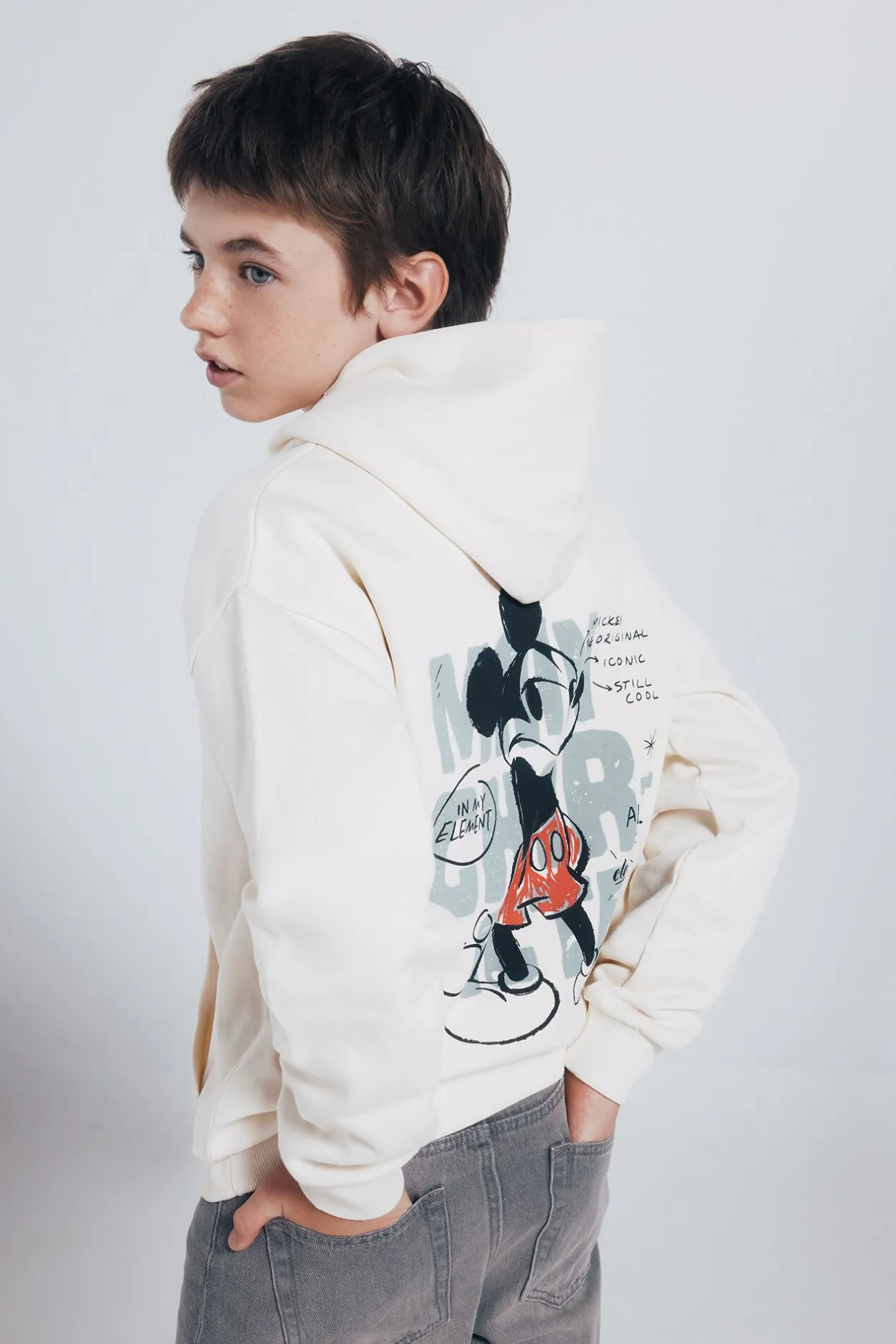 Springfield Kids Sudadera con capucha mickey niño estampado