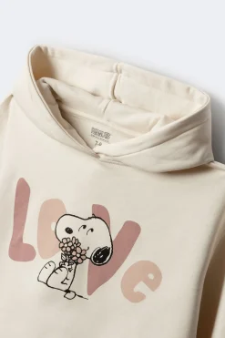 Springfield Kids Sudadera con capucha snoopy niña. blanco Hot