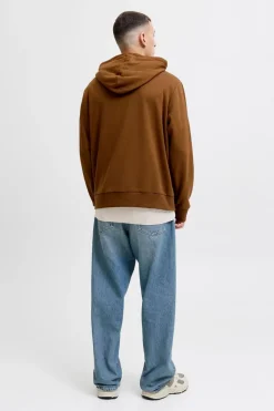 Jack & Jones Sudadera con capucha studio marr&oacute;n Outlet