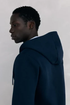 Pedro del Hierro Sudadera con capucha tejido técnico Azul Hot