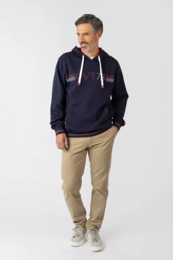 Privata Sudadera con capucha y bolsillos Azul marino Sale