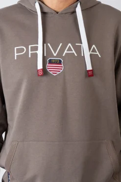 Privata Sudadera con capucha y bolsillos Marr&oacute;n Hot