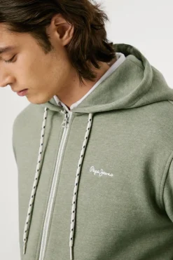 Pepe Jeans Sudadera Con Capucha Y Cremallera estampado Discount
