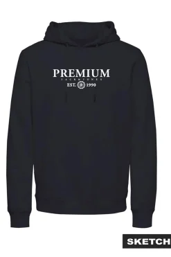 Jack & Jones Sudadera con capucha y estampado Azul marino