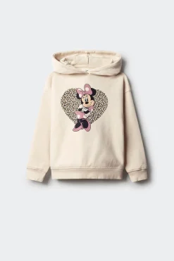 Springfield Kids Sudadera con cpaucha Minnie leopardo niña estampado Outlet