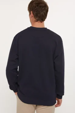Gant Sudadera con escudo y cuello redondo Azul oscuro Discount