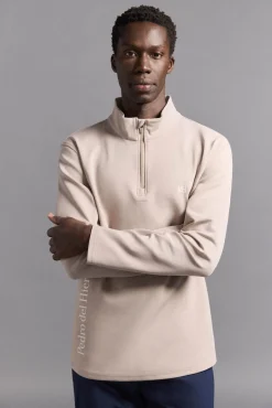 Pedro del Hierro Sudadera cremallera golf Marr&oacute;n Sale