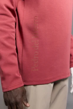 Pedro del Hierro Sudadera cremallera golf Rojo Discount