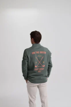 Cloking Sudadera Cremallera Hole in One Verde Best