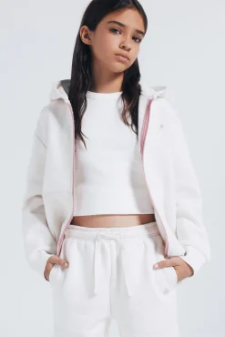 Springfield Kids Sudadera cremallera niña blanco Outlet