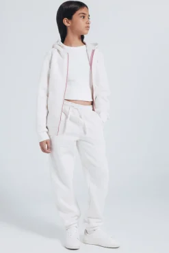Springfield Kids Sudadera cremallera niña blanco Outlet