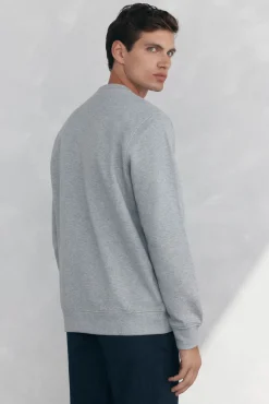 Pedro del Hierro Sudadera cuello caja Gris Discount