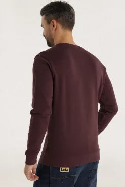Lois Sudadera Cuello Caja burdeos Discount