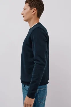 Cortefiel Sudadera cuello caja Azul marino Clearance