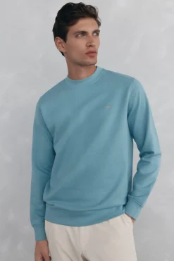 Pedro del Hierro Sudadera cuello caja Azul Clearance