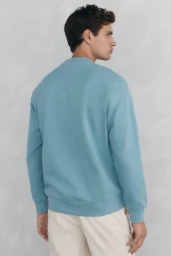 Pedro del Hierro Sudadera cuello caja Azul Clearance