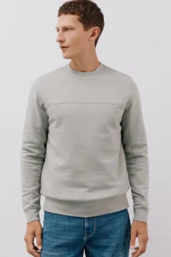 Cortefiel Sudadera cuello caja Verde Sale