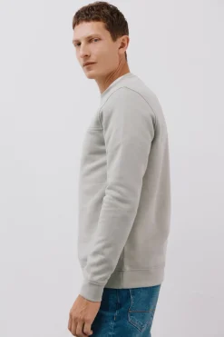 Cortefiel Sudadera cuello caja Verde Sale