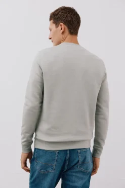 Cortefiel Sudadera cuello caja Verde Sale