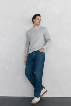 Pedro del Hierro Sudadera cuello caja tejido técnico Gris Sale
