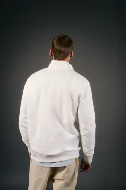 OOTO Sudadera cuello cremallera Blanco Outlet