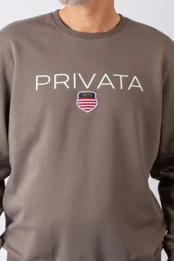 Privata Sudadera cuello redondo Marr&oacute;n Best