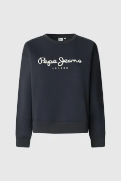 Pepe Jeans Sudadera Cuello Redondo Con Logo azul Best