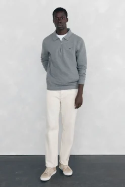 Pedro del Hierro Sudadera cuello semicisne Gris New