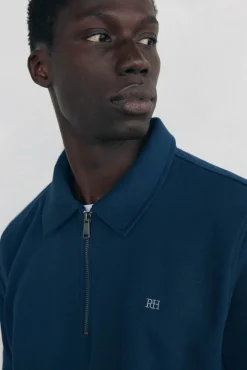 Pedro del Hierro Sudadera cuello semicisne Azul Online