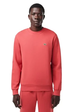 Lacoste Sudadera de algodón cepillado de corte holgado Coral Best