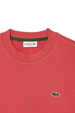 Lacoste Sudadera de algodón cepillado de corte holgado Coral Best