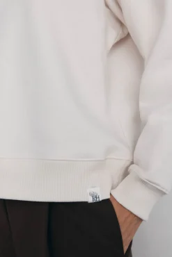 Pedro del Hierro Sudadera de algodón español Blanco