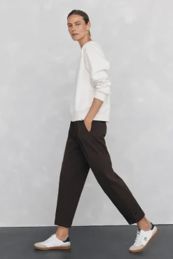 Pedro del Hierro Sudadera de algodón español Blanco