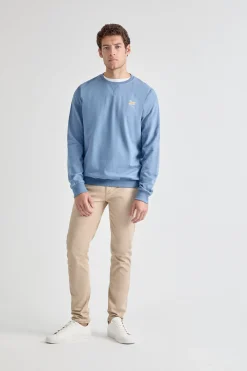 Street Monkey Sudadera de cuello redondo estampada Azul Discount