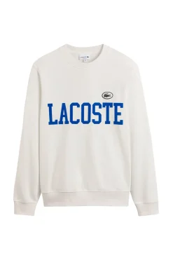 Lacoste Sudadera de felpa polar Blanco Online