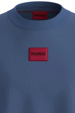 HUGO Sudadera de manga larga Azul Sale