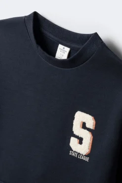 Springfield Kids Sudadera doble capa niño azul New