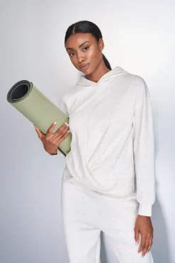 Dash and Stars Sudadera drapeado blanco beige New