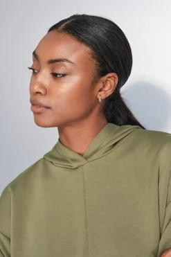 Dash and Stars Sudadera drapeado kaki beige Online