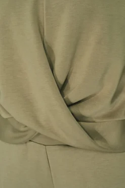 Dash and Stars Sudadera drapeado kaki beige Online