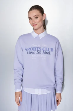 Dash and Stars Sudadera felpa 100% algodón lila morado/lila New