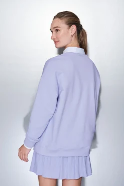 Dash and Stars Sudadera felpa 100% algodón lila morado/lila New