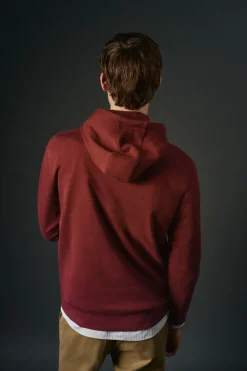 OOTO Sudadera gráfica con capucha Granate Hot